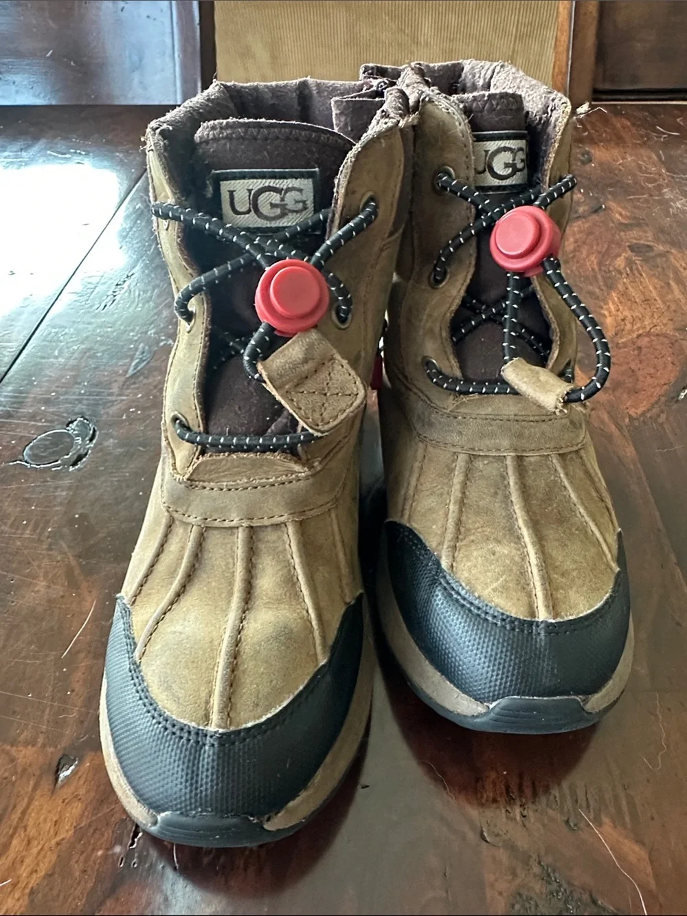 UGG Kids' Turlock Leather Weather Boots